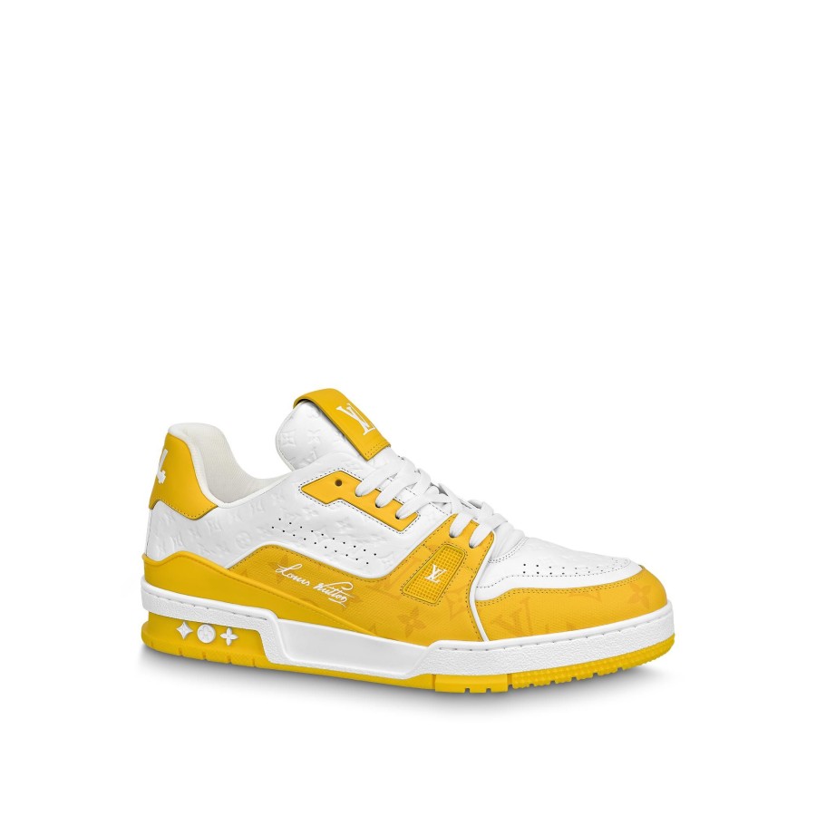 Men Louis Vuitton Sneakers | Lv Trainer Sneaker Yellow