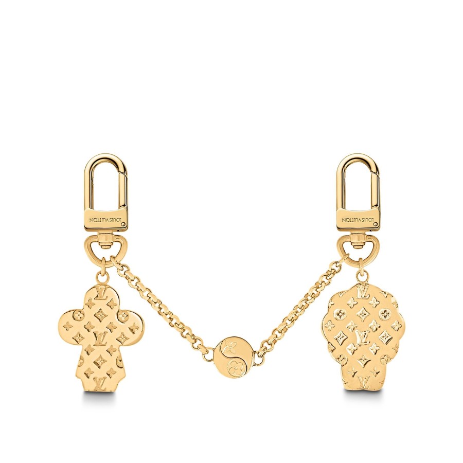 Women Louis Vuitton Key Holders And Bag Charms | Vivienne And Petula Best Friend Bag Charm And Key Holder