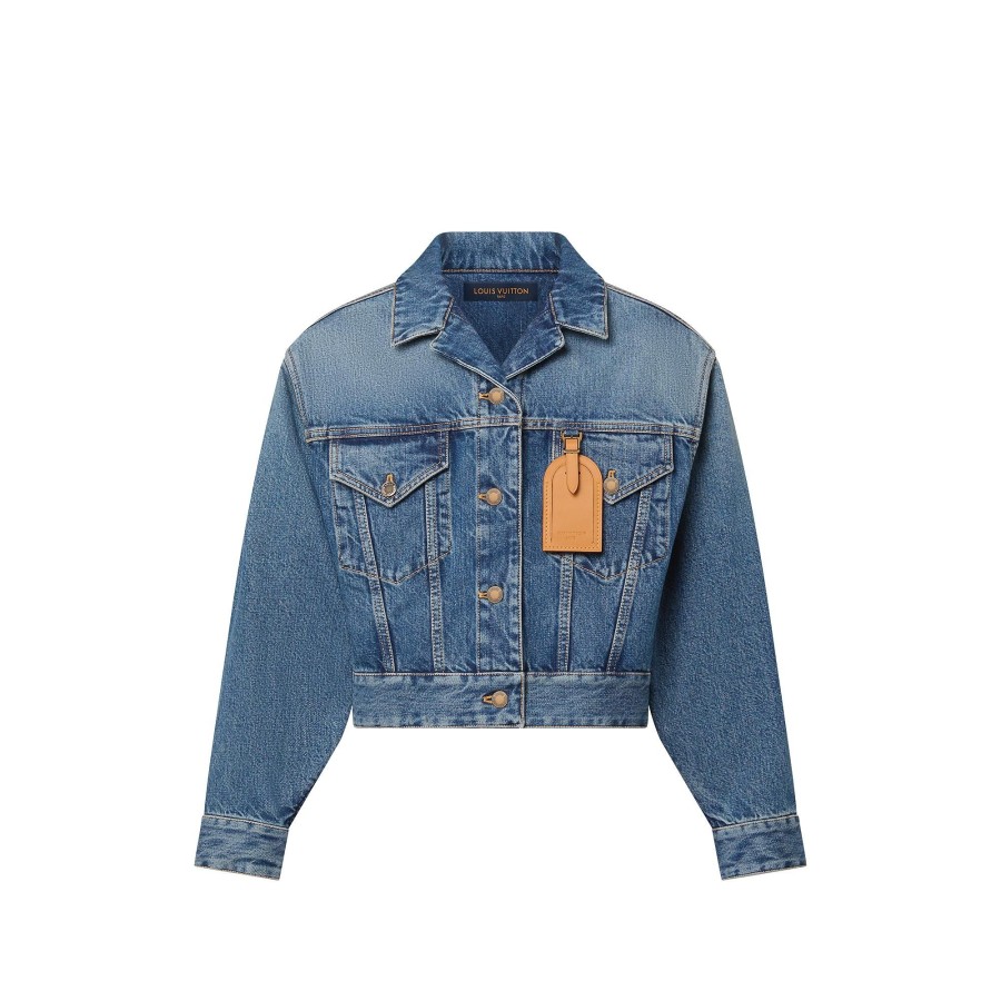 Women Louis Vuitton Denim | Stonewashed Trucker Jacket