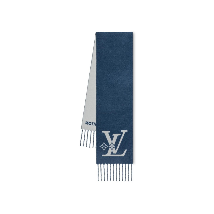 Men Louis Vuitton Scarves | Lv Smash Scarf Blue