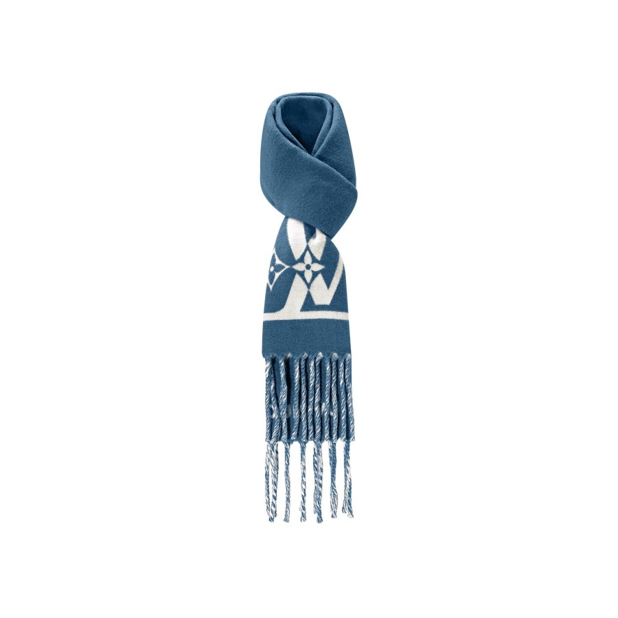 Men Louis Vuitton Scarves | Lv Smash Scarf Blue