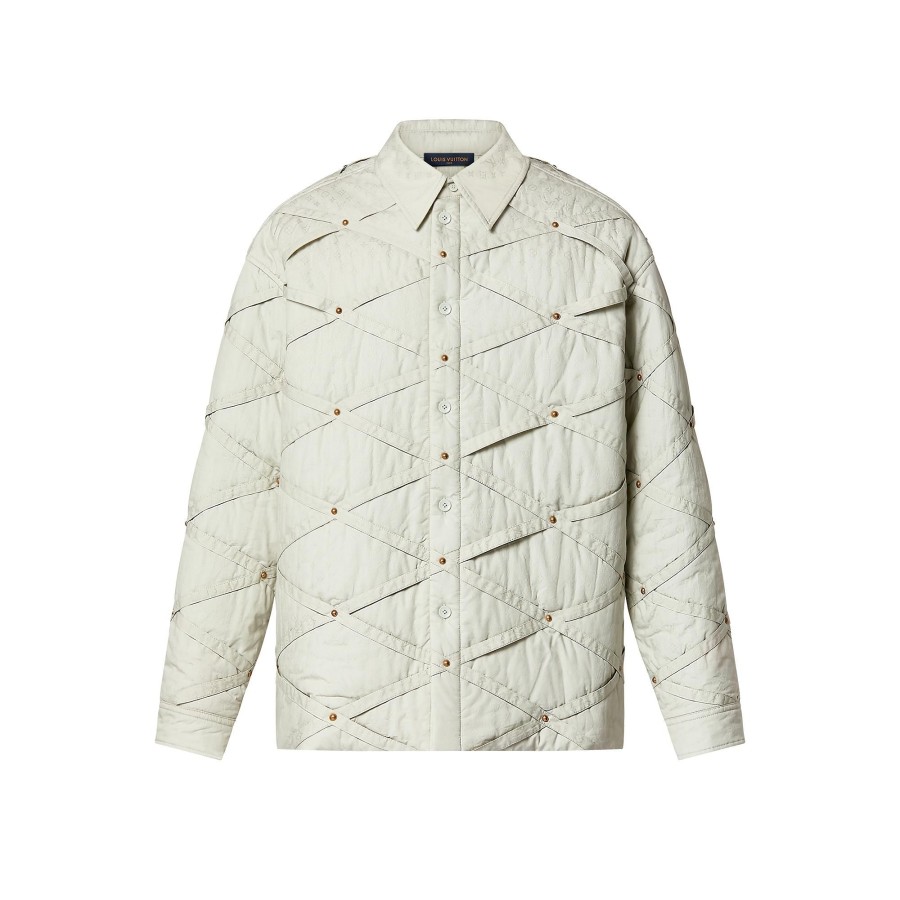 Men Louis Vuitton Coats And Outerwear | Monogram Quilted Cotton Overshirt