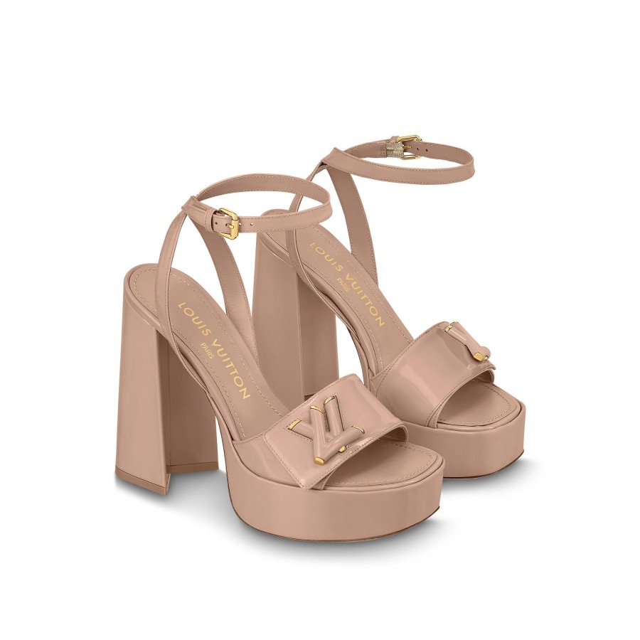 Women Louis Vuitton Platform Shoes | Shake Platform Sandal