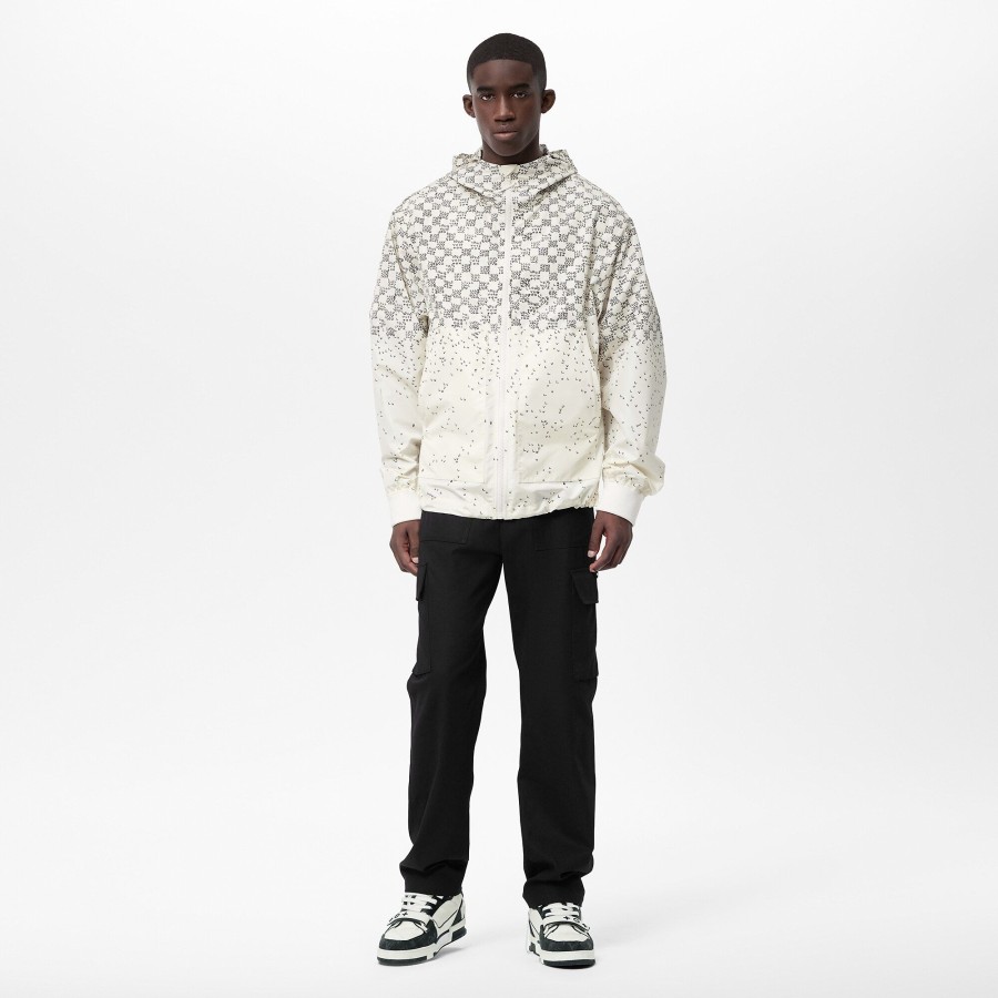 Men Louis Vuitton Coats And Outerwear | Damier Spread Windbreaker