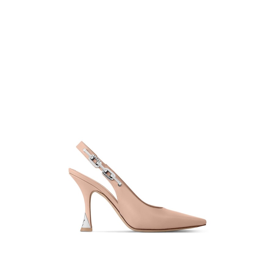 Women Louis Vuitton Pumps | Sparkle Slingback Pump Nude