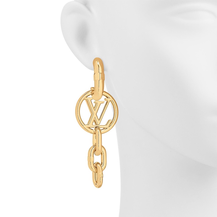 Women Louis Vuitton Earrings | Lv Chain-It Earrings