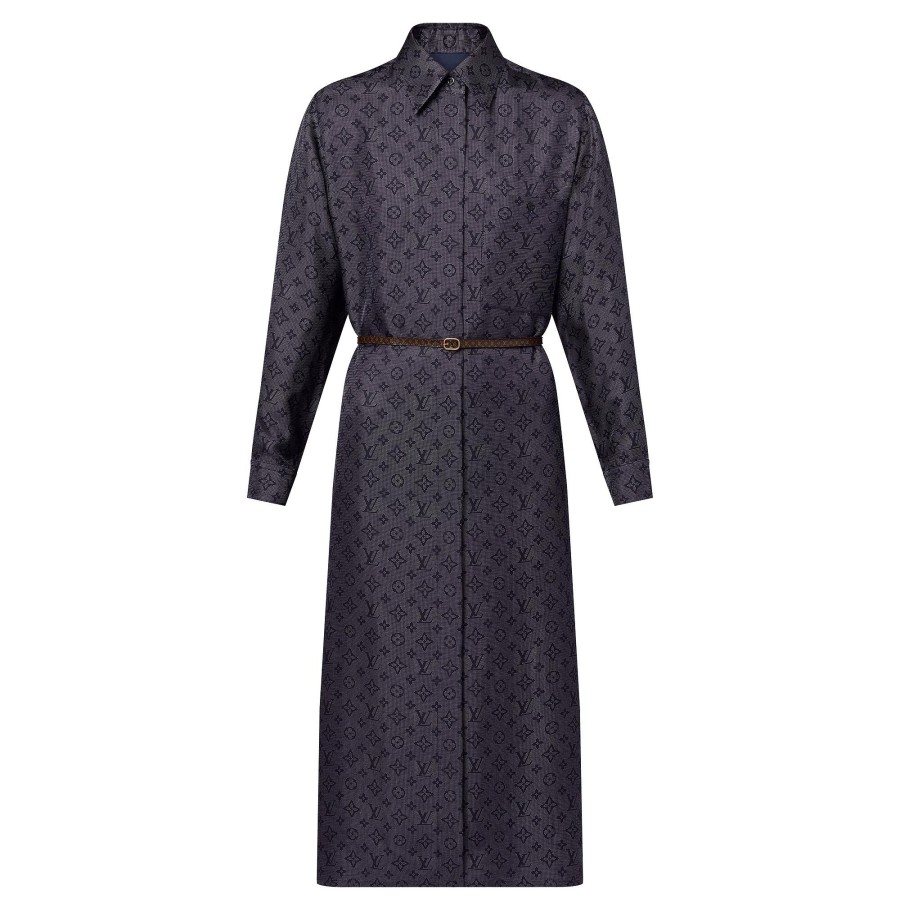 Women Louis Vuitton Dresses | Inverted Mahina Monogram Shirt Dress