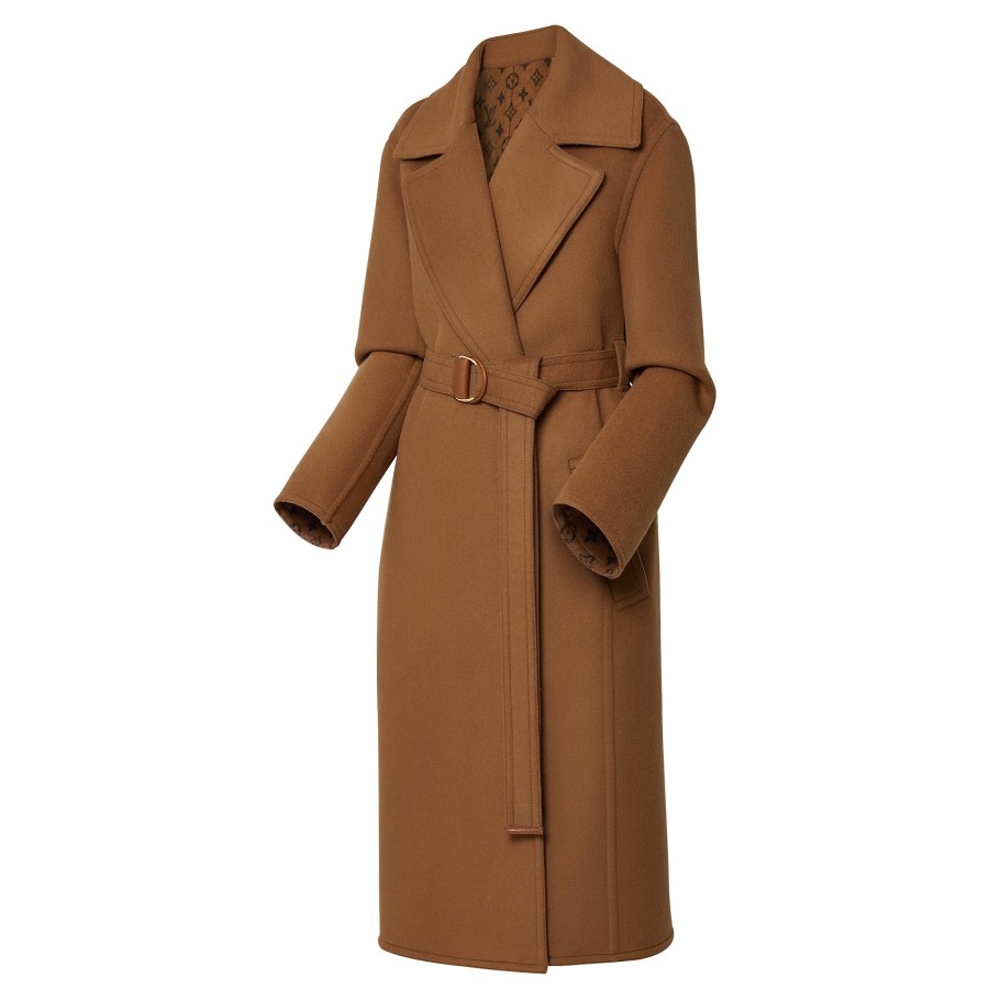 Women Louis Vuitton Coats And Jackets | Double Face Long Wrap Coat