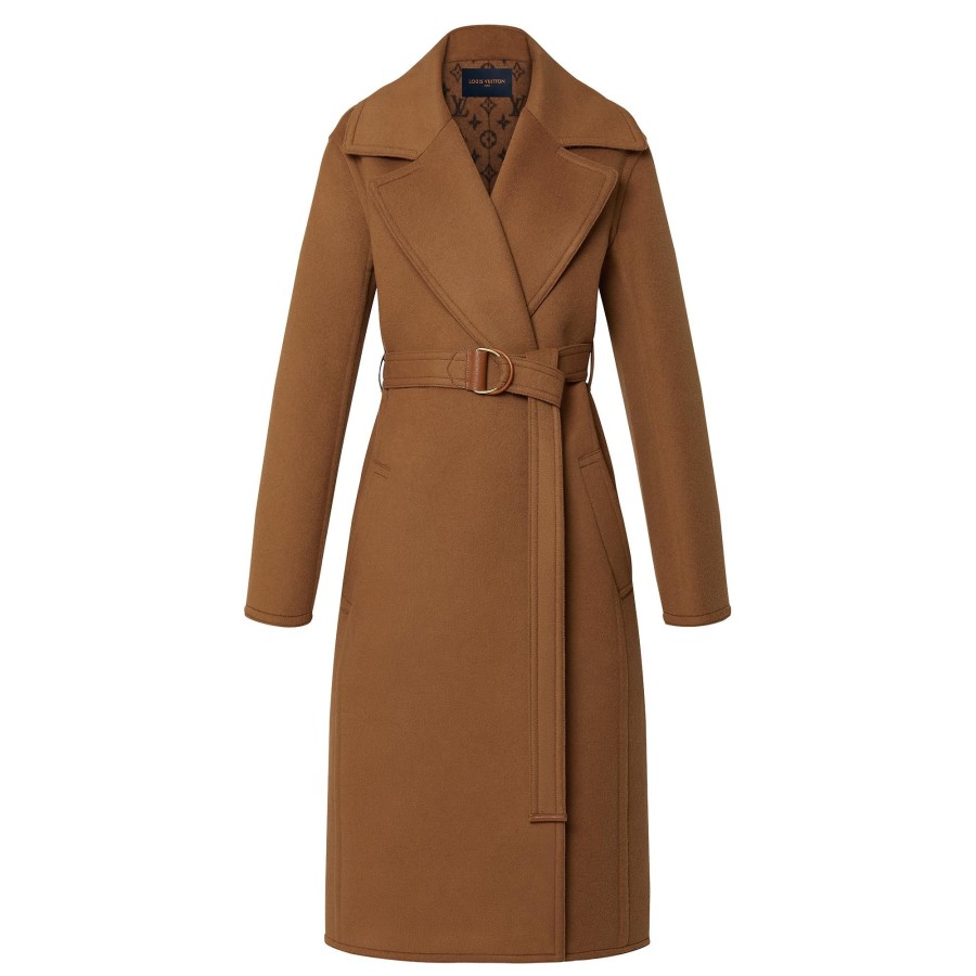 Women Louis Vuitton Coats And Jackets | Double Face Long Wrap Coat