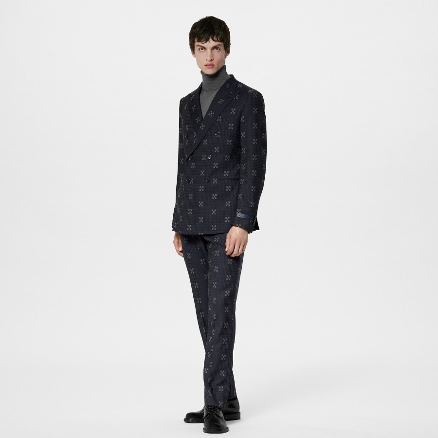 Men Louis Vuitton Blazers And Jackets | Double-Breasted Wool Pont Neuf Jacket