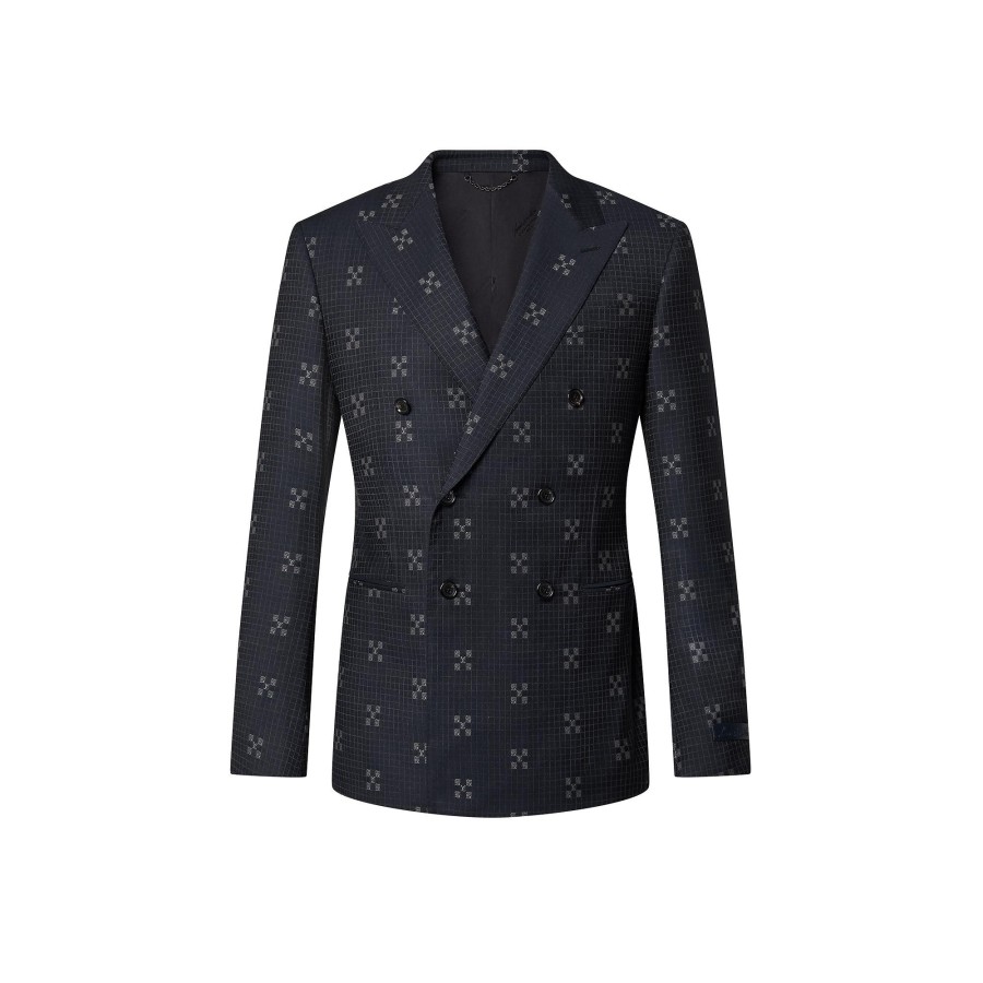 Men Louis Vuitton Blazers And Jackets | Double-Breasted Wool Pont Neuf Jacket