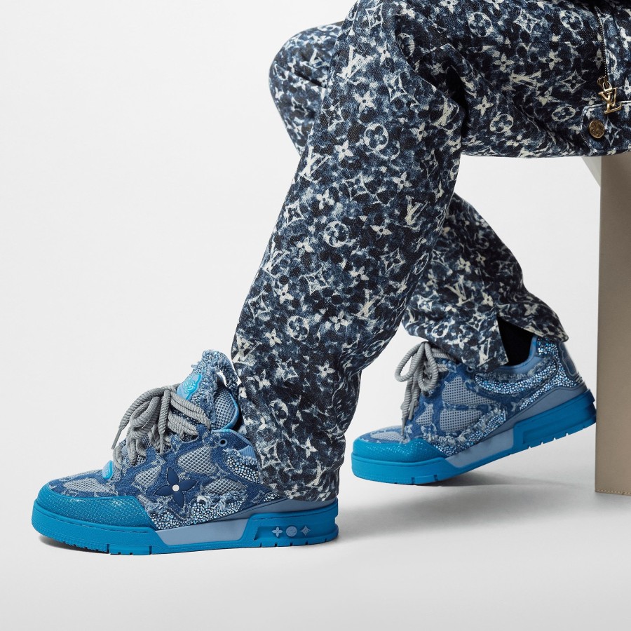 Men Louis Vuitton Sneakers | Lv Skate Sneaker Blue