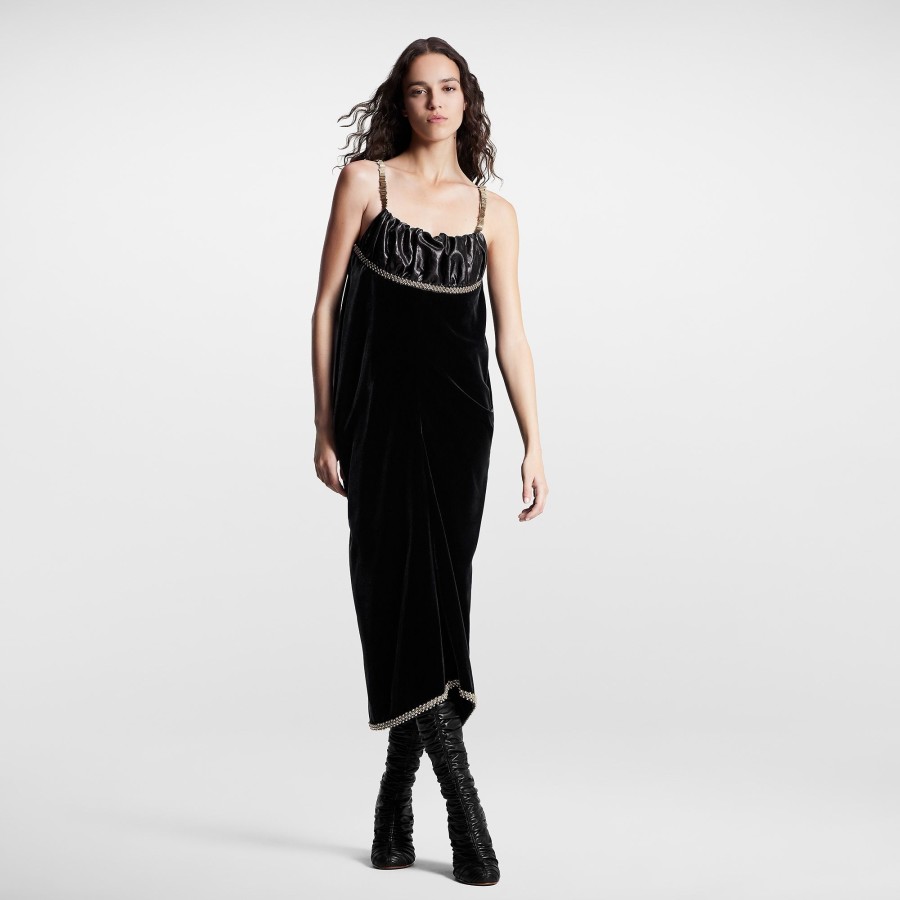 Women Louis Vuitton Dresses | Bead Trim Slip Dress