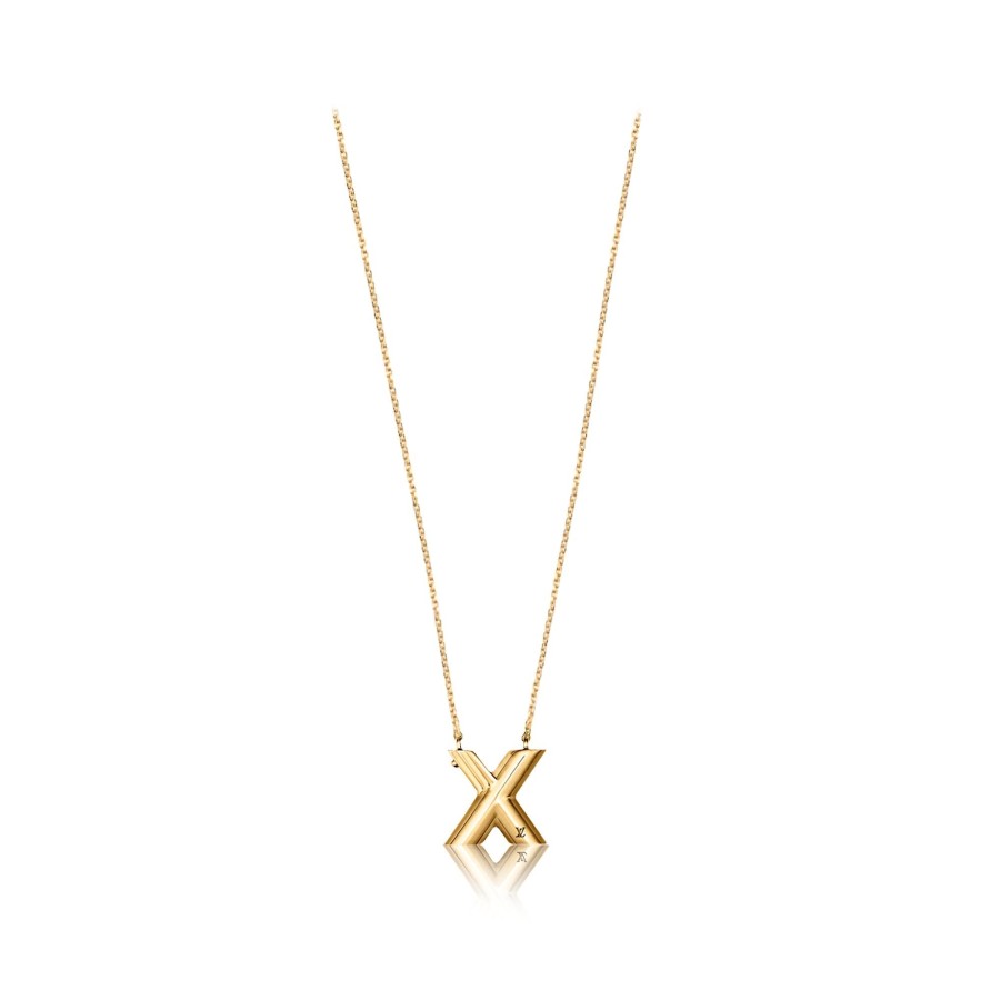 Women Louis Vuitton Necklaces And Pendants | Lv & Me Necklace, Letter X